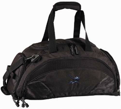 Black Multi-Pocket Sports Duffel Bag